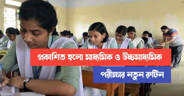 Madhyamik and Higher Secondary examination (মাধ্যমিক ও উচ্চমাধ্যমিক পরীক্ষা)